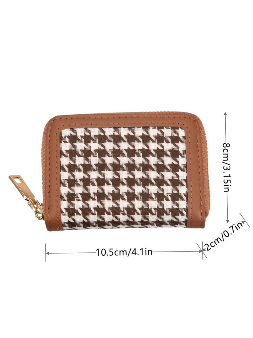 Houndstooth Pattern Card Holder