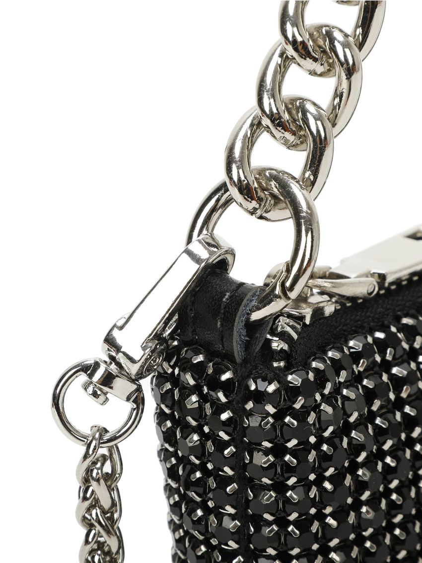 Mini Rhinestone Decor Chain Square Bag