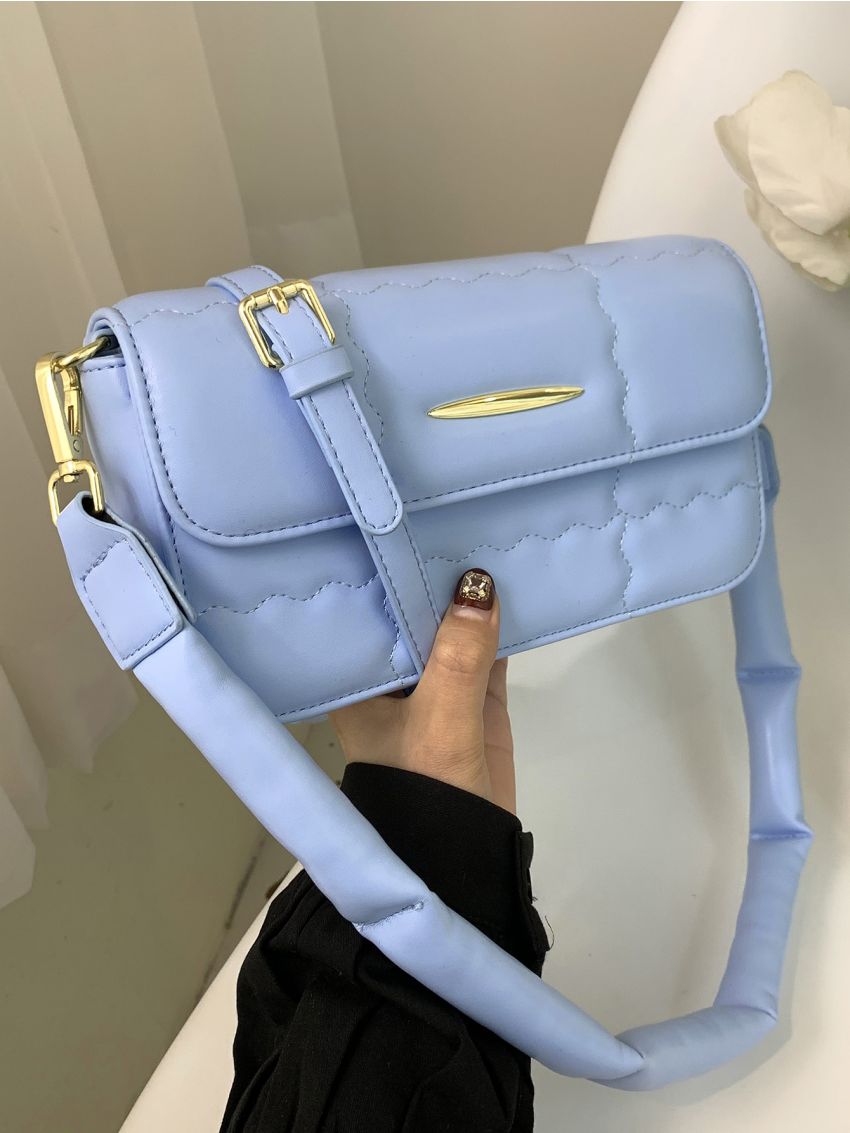 Quilted Flap Square Bag