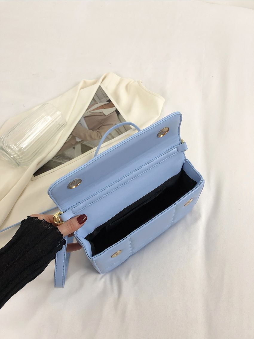 Quilted Flap Square Bag