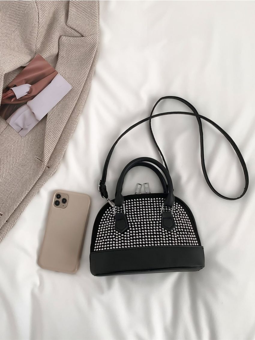 Studded Decor Dome Bag