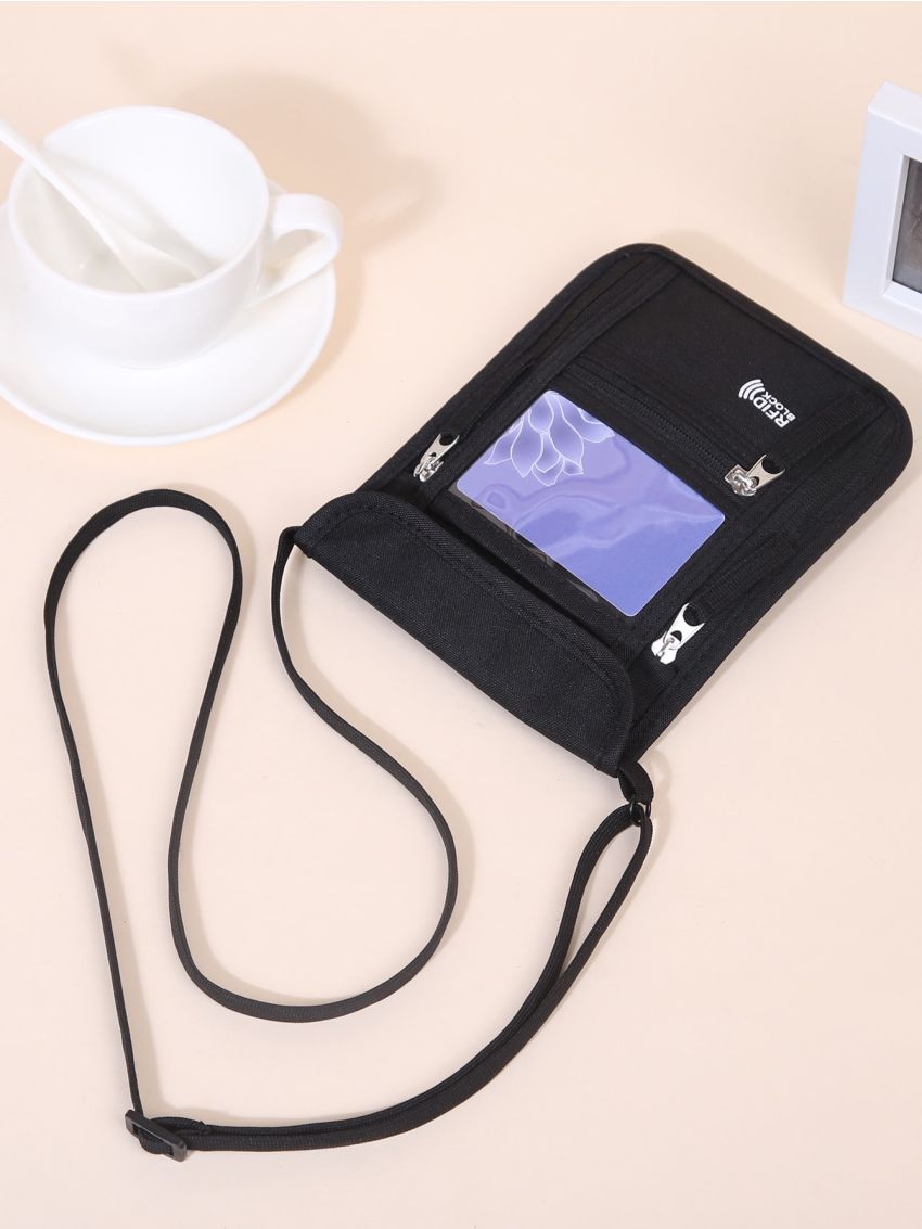 Letter Graphic Multi-compartment Square Bag