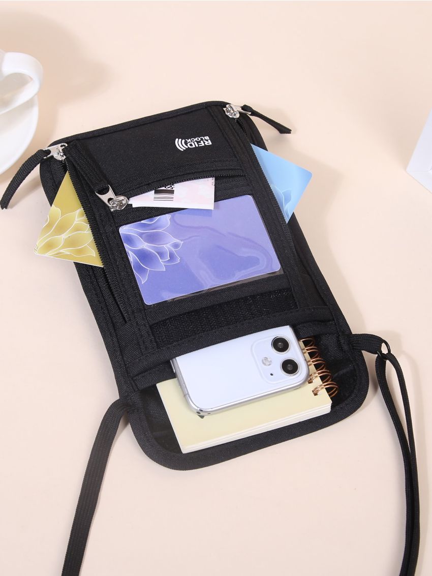 Letter Graphic Multi-compartment Square Bag