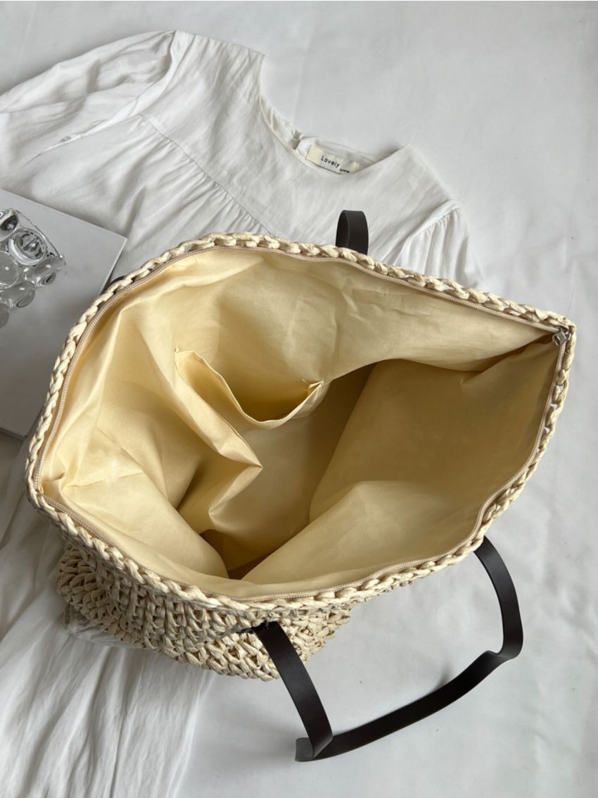 Minimalist Straw Bag