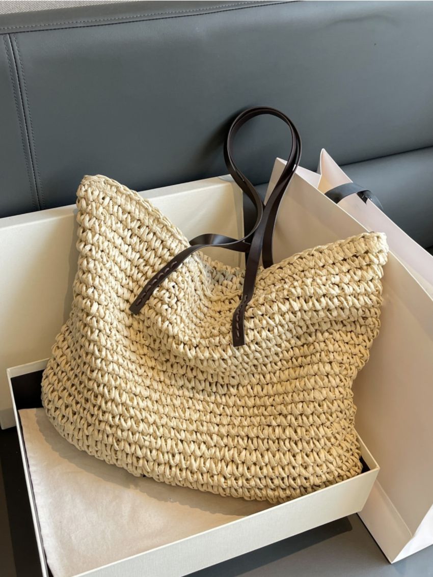 Minimalist Straw Bag