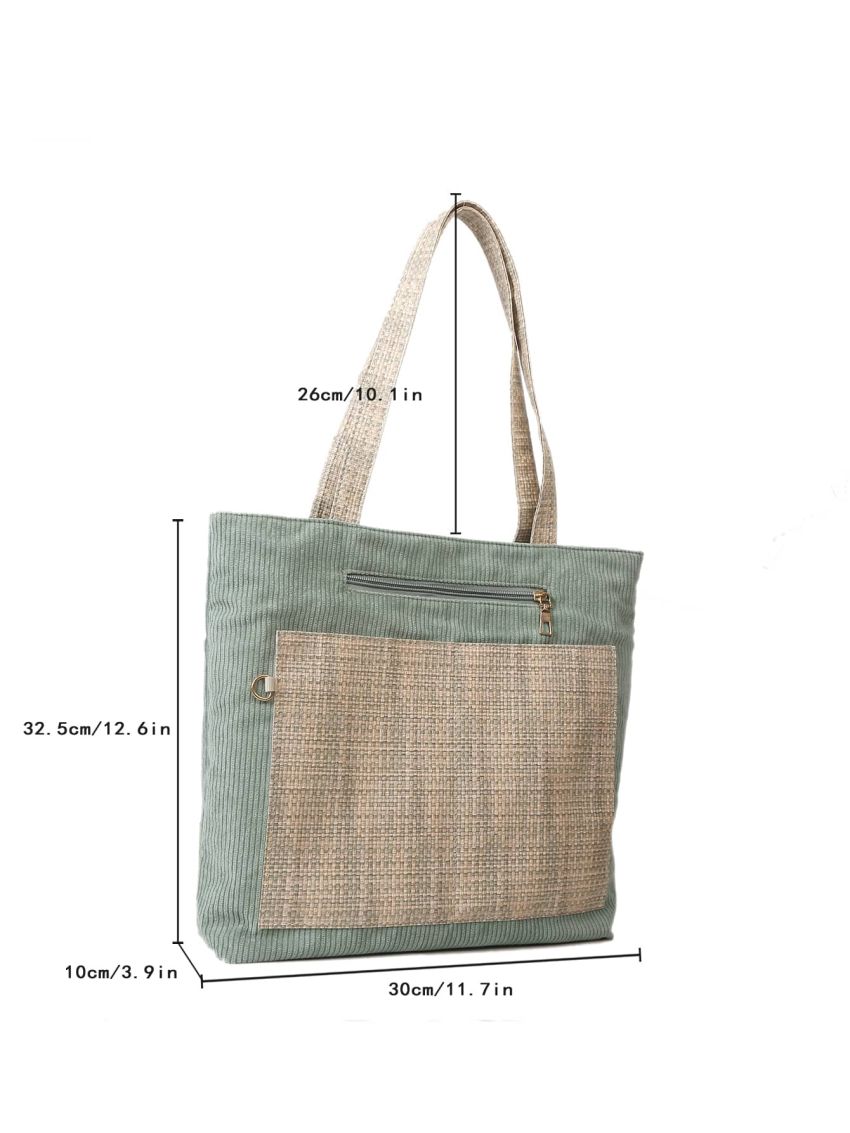 Medium Shopper Bag Multi-Pocket Zipper