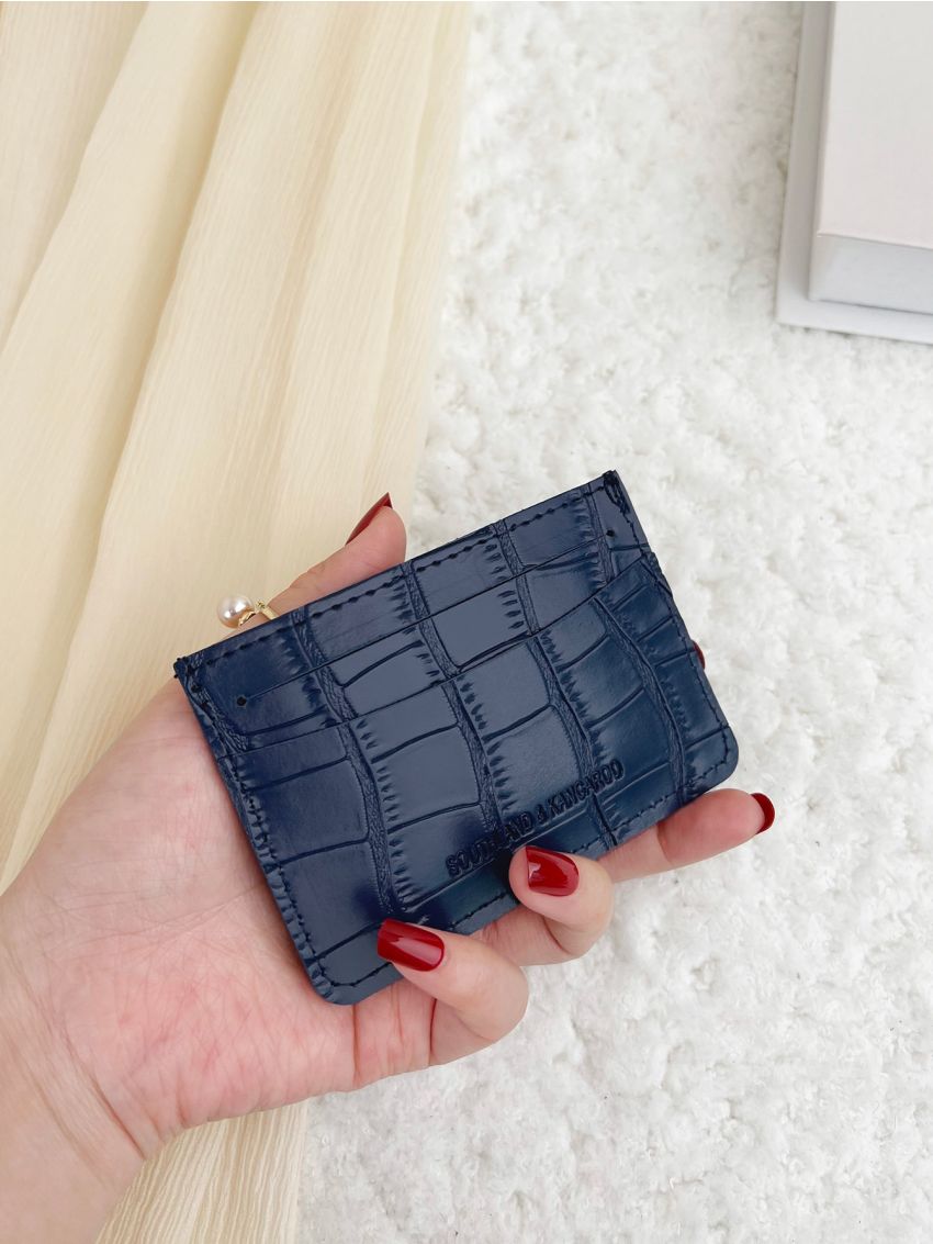 Geometric Embossed Card Holder