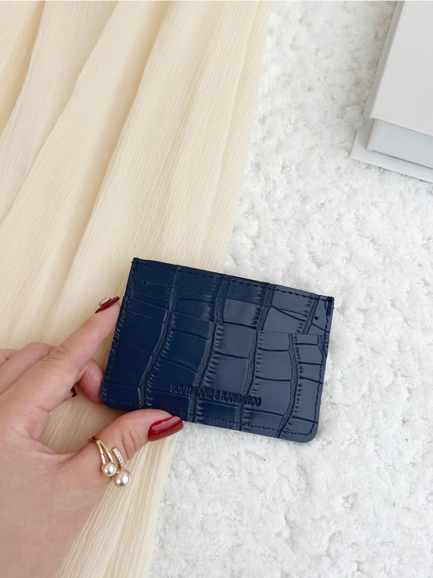 Geometric Embossed Card Holder