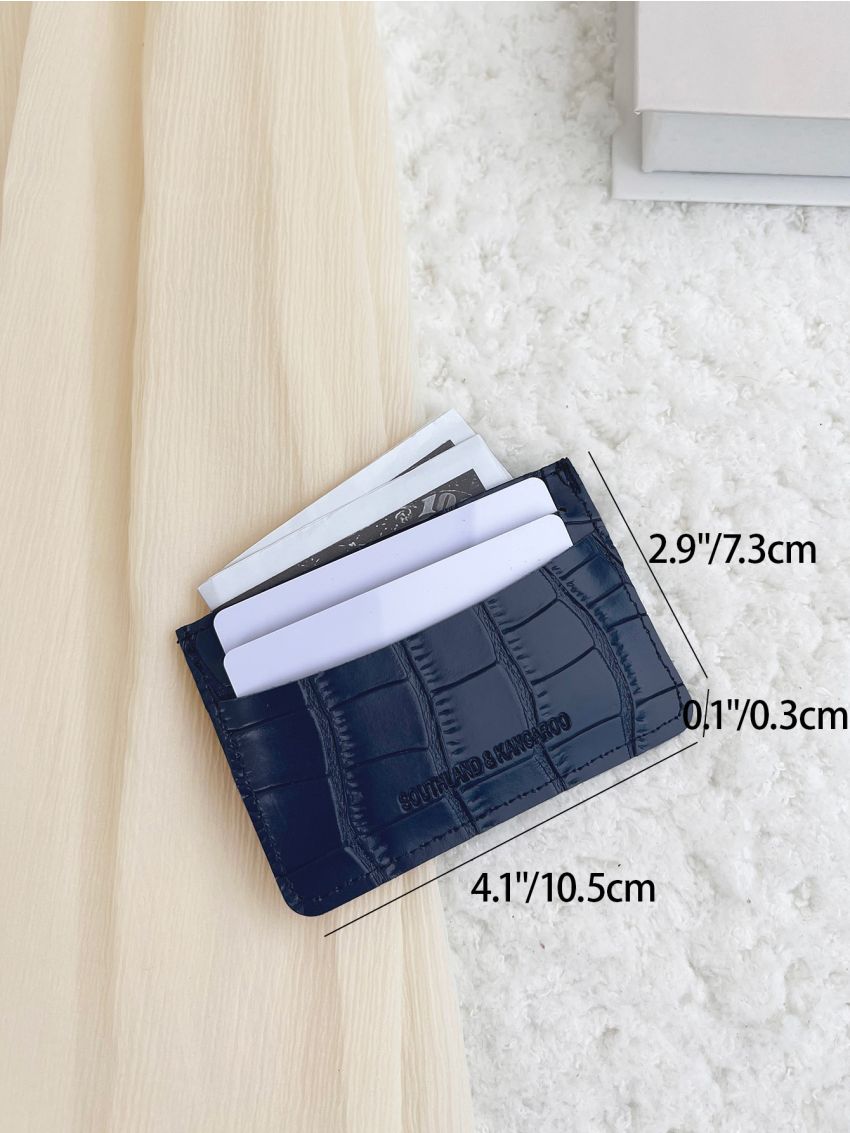 Geometric Embossed Card Holder