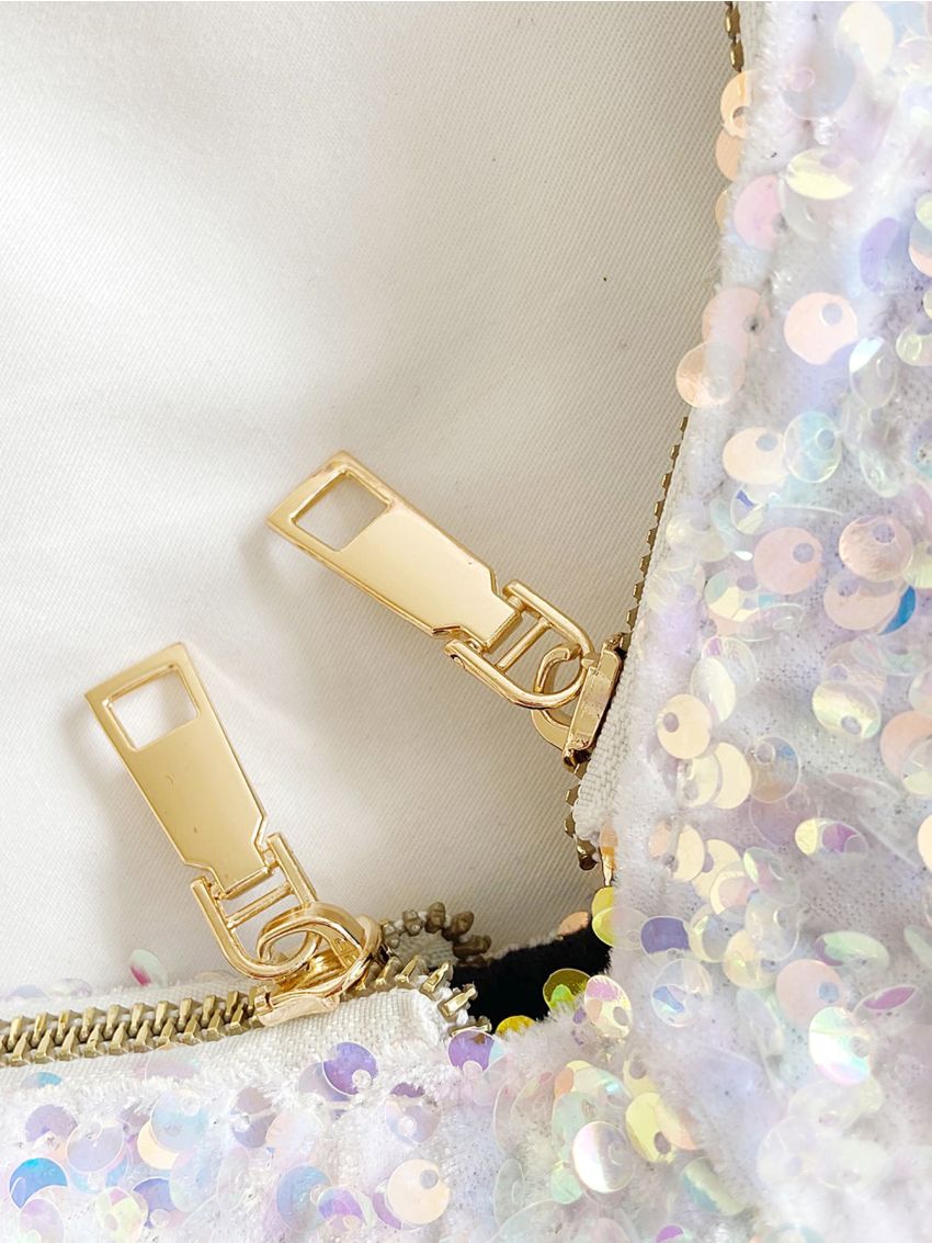 Sequin Decor Hobo Bag