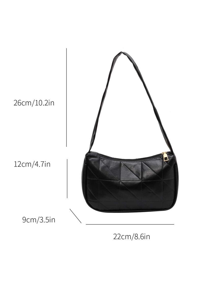 Quilted Detail Hobo Bag