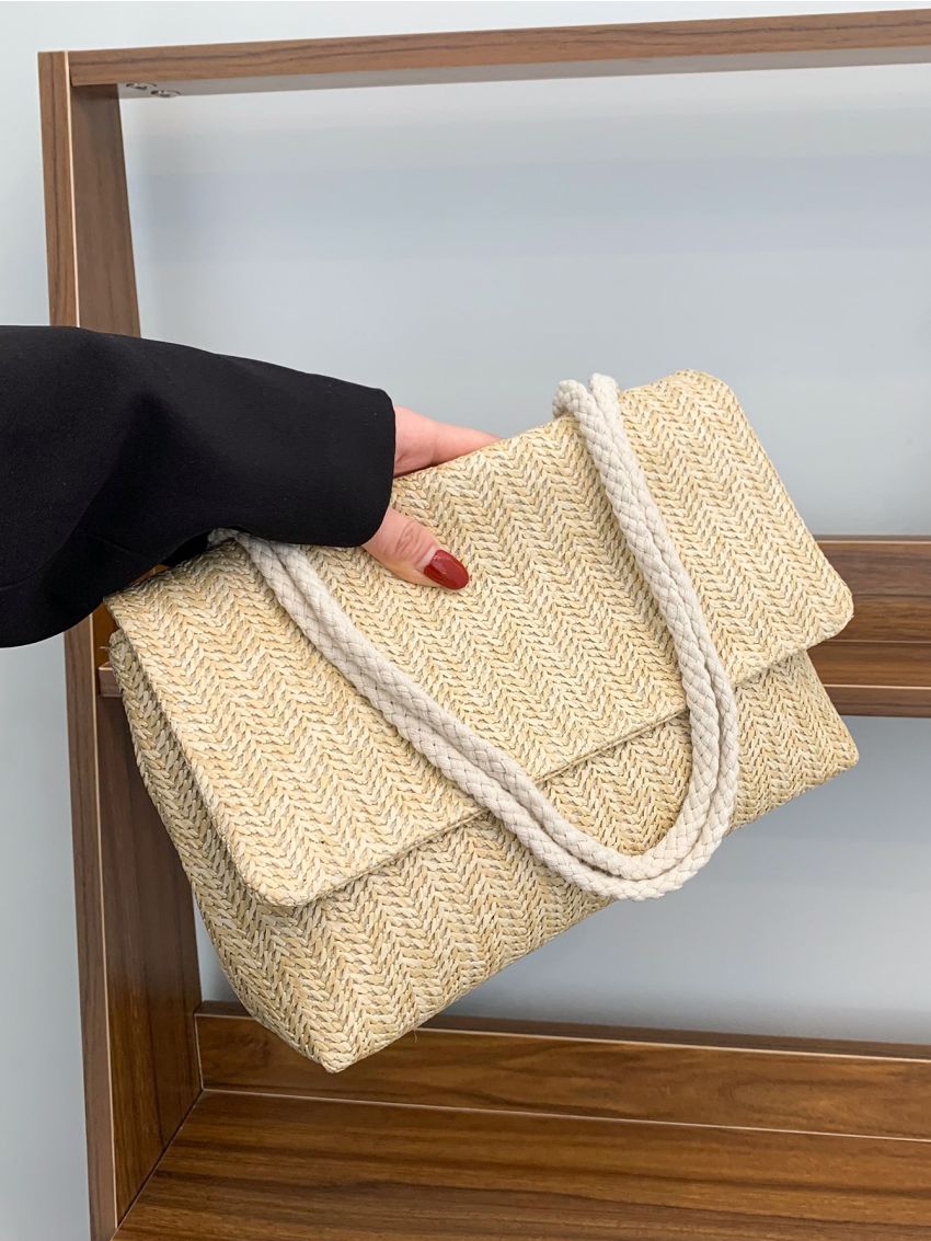 Flap Straw Bag Vacation