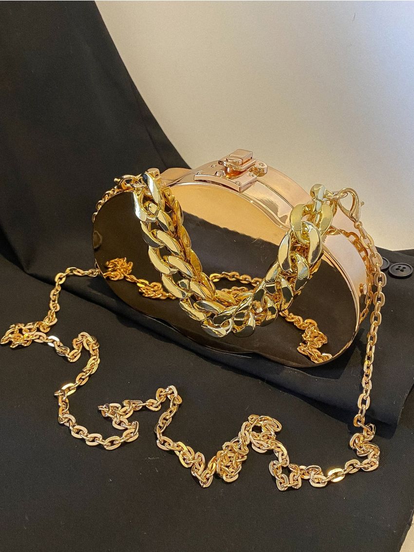 Mini Chain Decor Box Bag