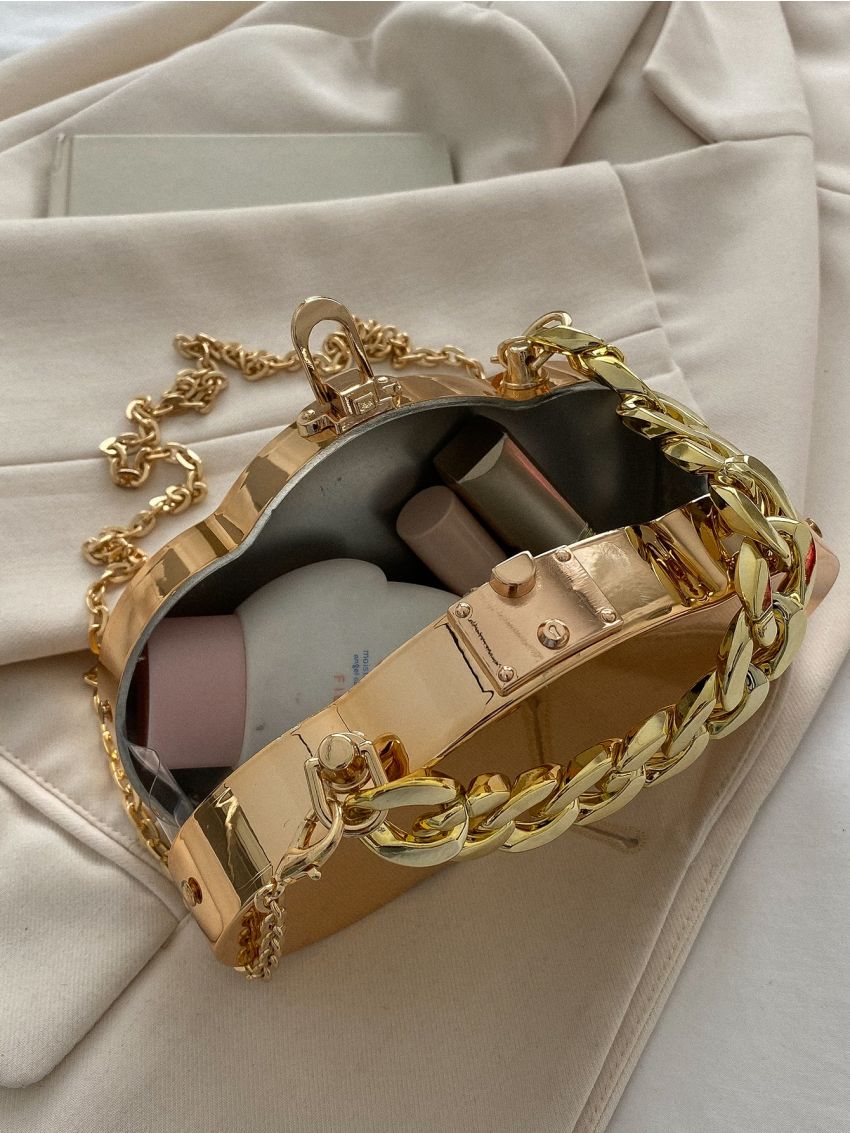 Mini Chain Decor Box Bag