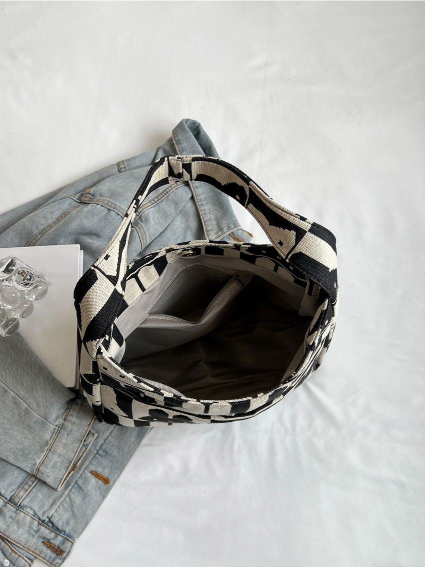 Cartoon Print Shoulder Bag Kawaii Hobo Bag