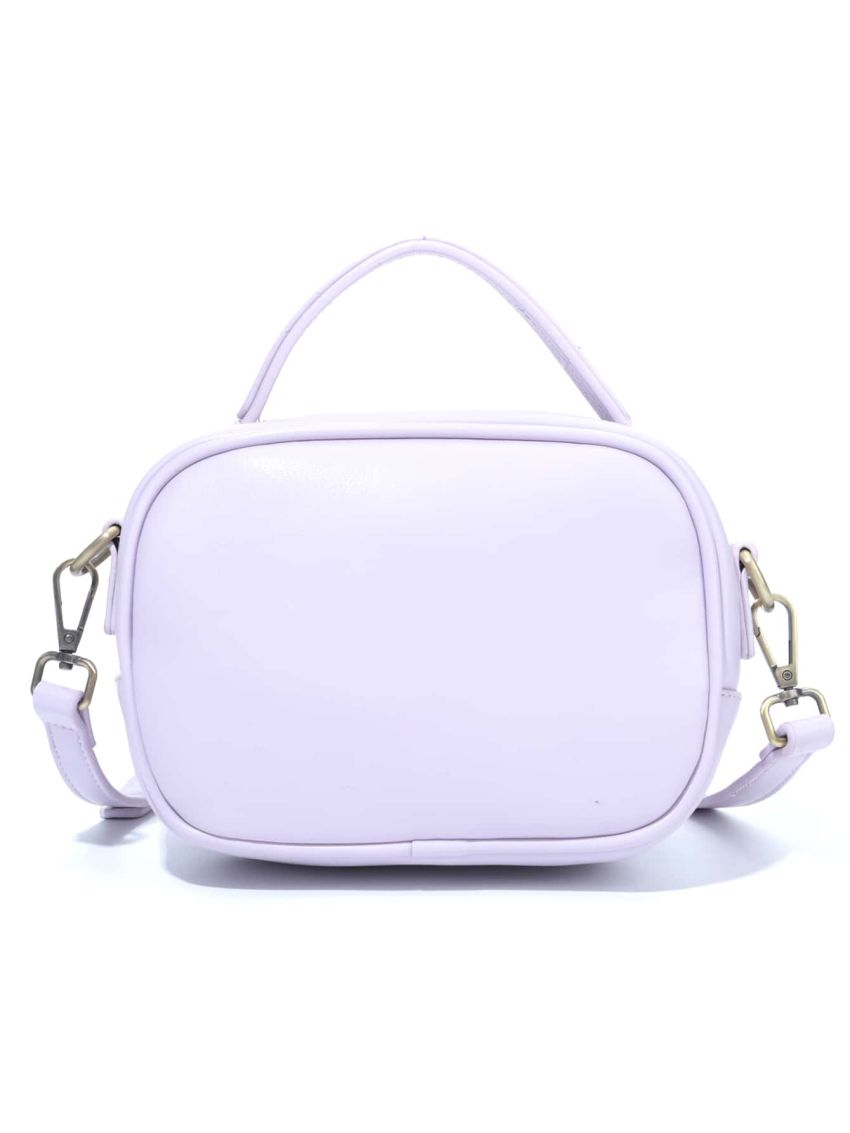 Mini Minimalist Push Lock Satchel Bag