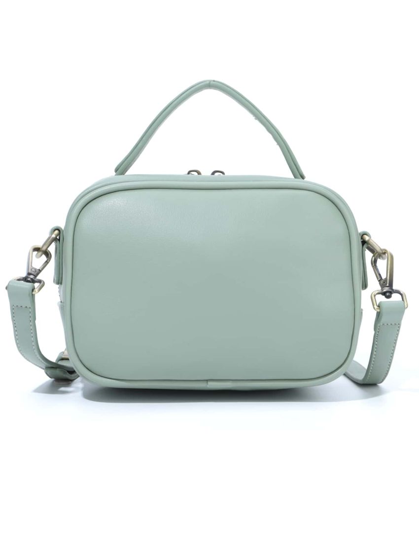 Mini Minimalist Push Lock Satchel Bag