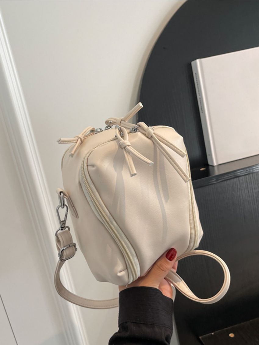 Mini Minimalist Drawstring Design Crossbody Bag