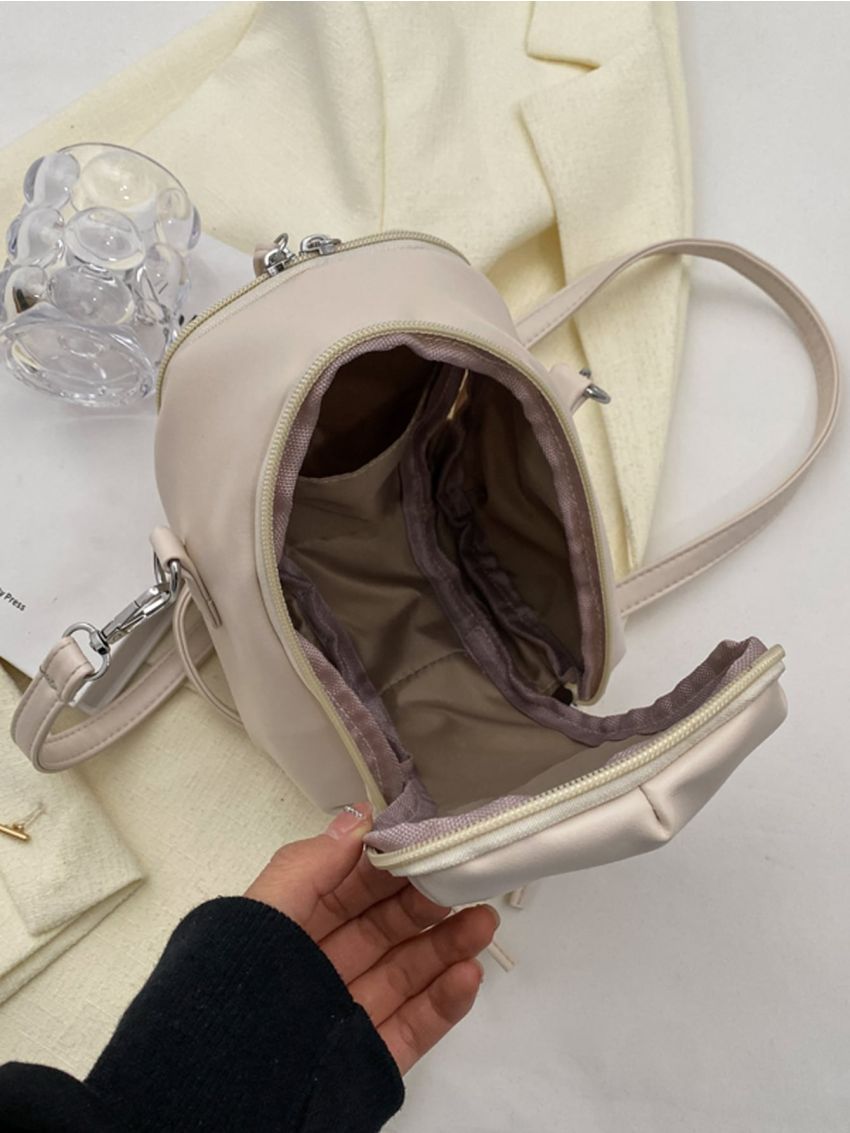 Mini Minimalist Drawstring Design Crossbody Bag