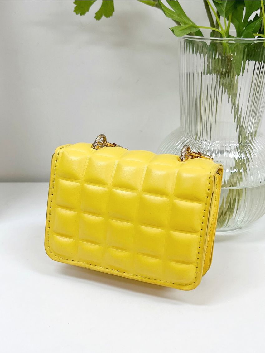 Mini Faux Pearl Decor Square Bag