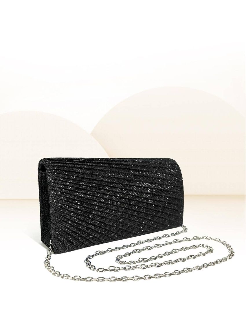 Mini Glitter Flap Chain Square Bag