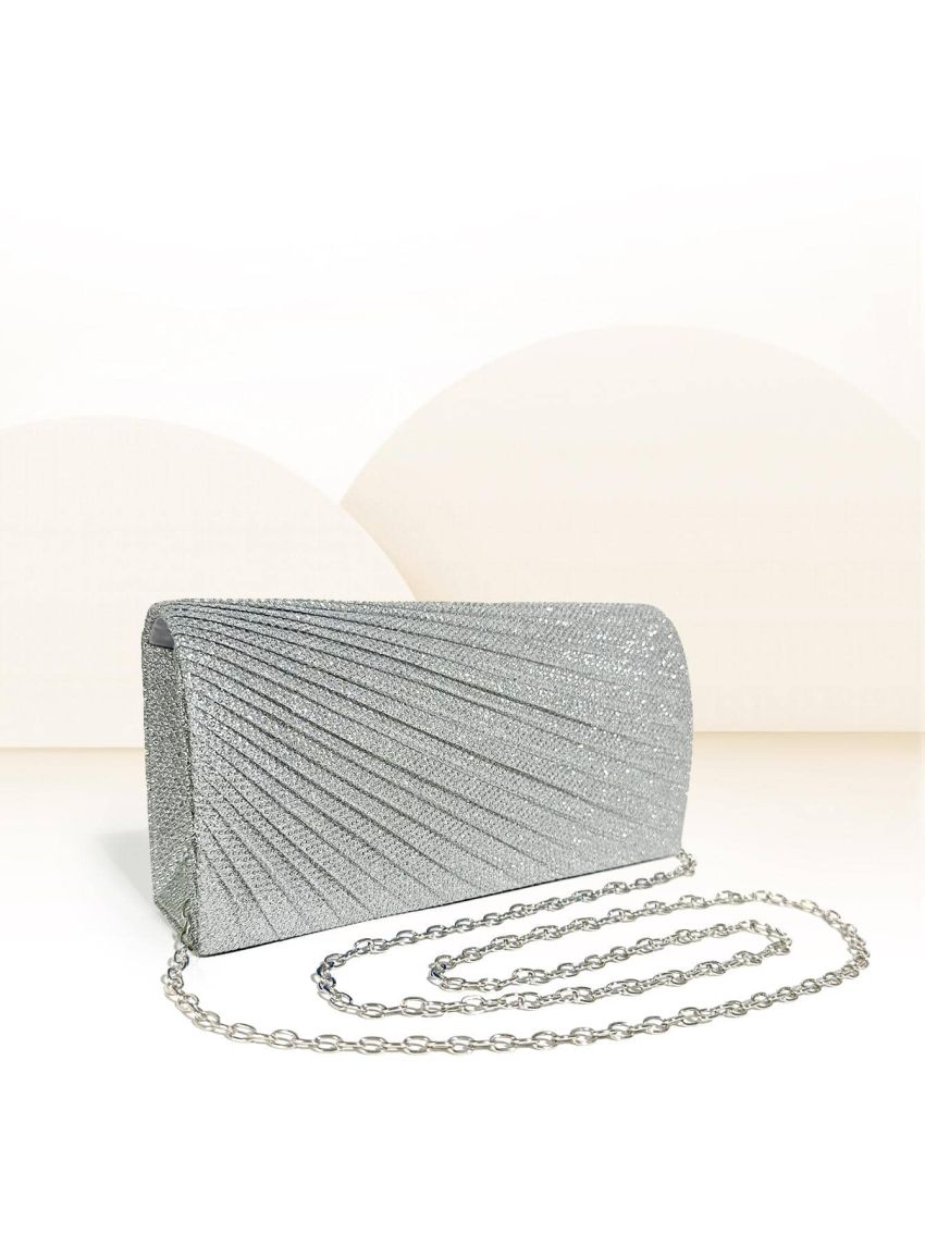 Mini Glitter Flap Chain Square Bag