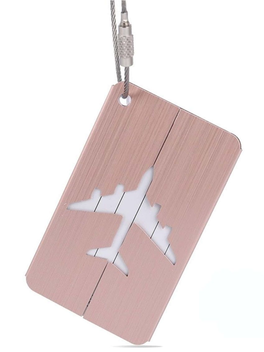 Aluminium Alloy Luggage Tags Baggage Name Tags Suitcase Address Label Holder Travel Accessories
