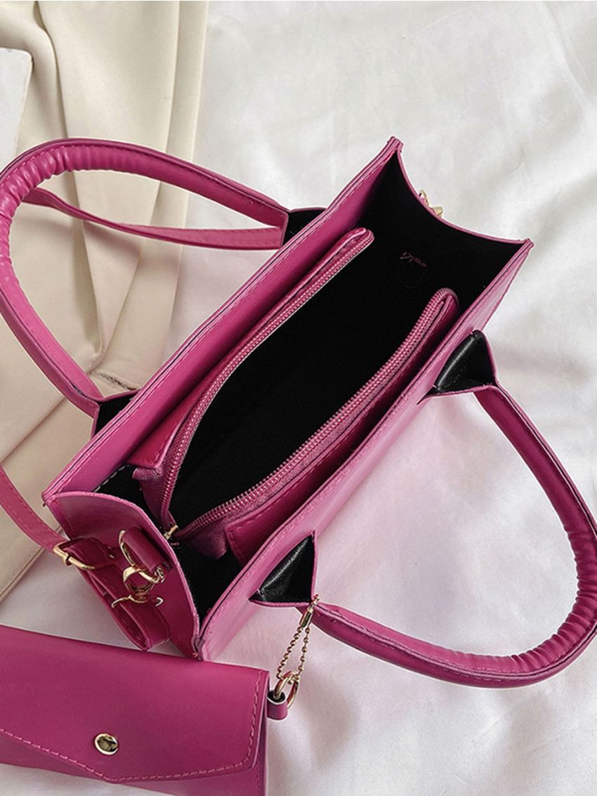 Minimalist Square Bag With Coin Purse