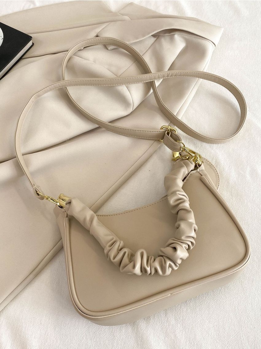 Minimalist Ruched Bag With Coin Purse