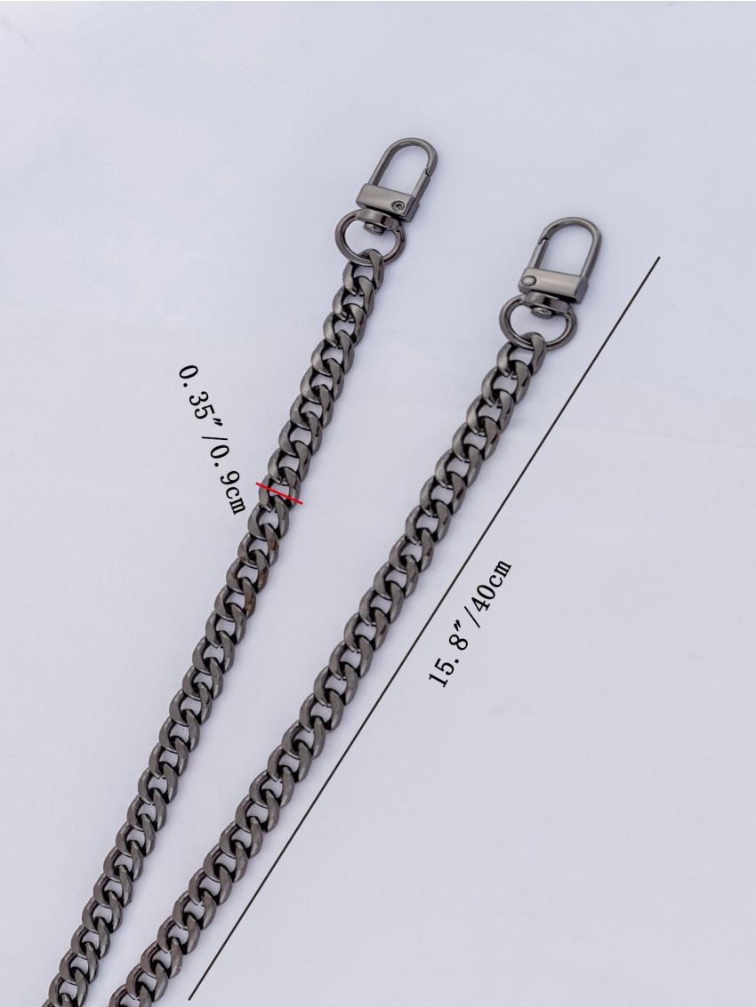 Steel Bag Chains 9mm DIY Detachable Purse Chain Bag Belts Straps for Handbags Handle Shoulder Strap