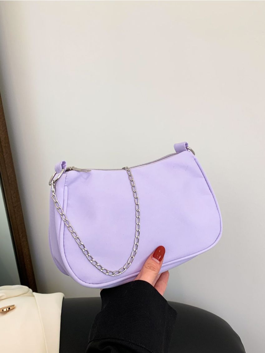 Casual Cross-body Single Shoulder Bag Baguette Bag Simple Chain Bag Mini Bag Women's Bag