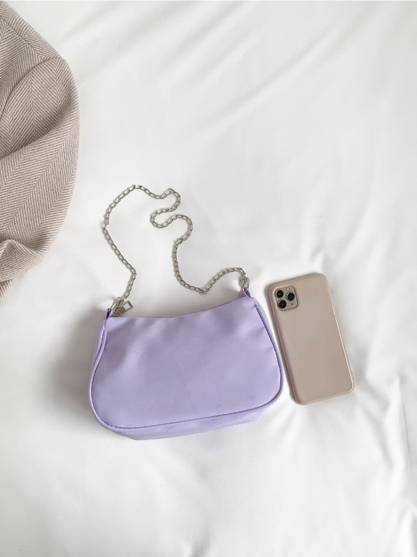 Casual Cross-body Single Shoulder Bag Baguette Bag Simple Chain Bag Mini Bag Women's Bag