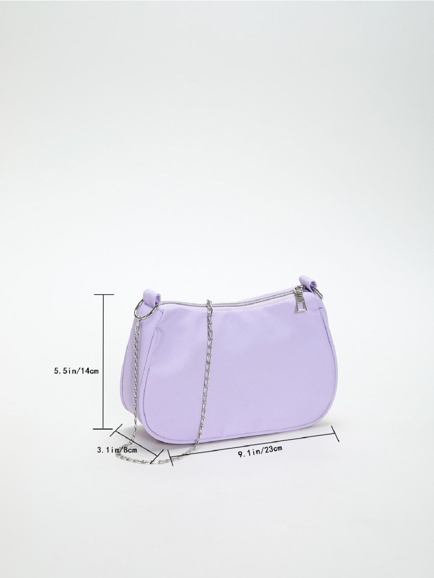 Casual Cross-body Single Shoulder Bag Baguette Bag Simple Chain Bag Mini Bag Women's Bag