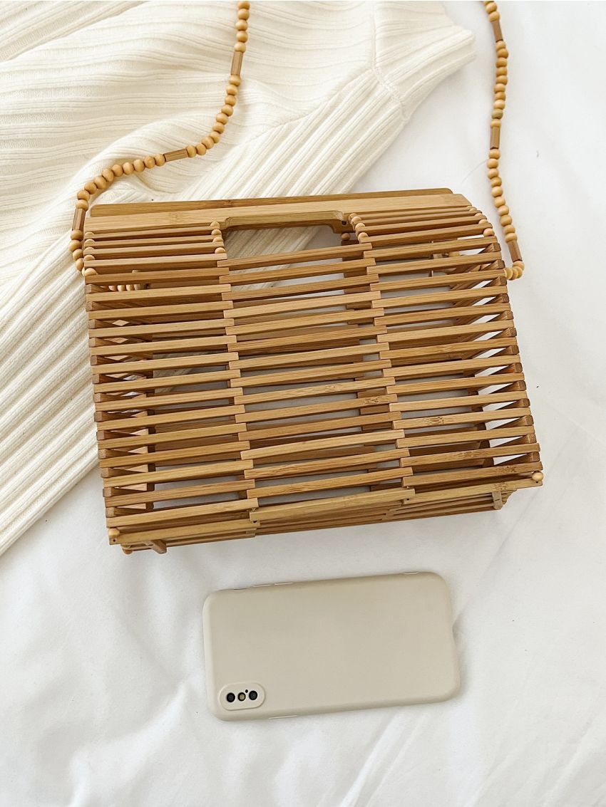 Hollow Out Design Chain Square Bag