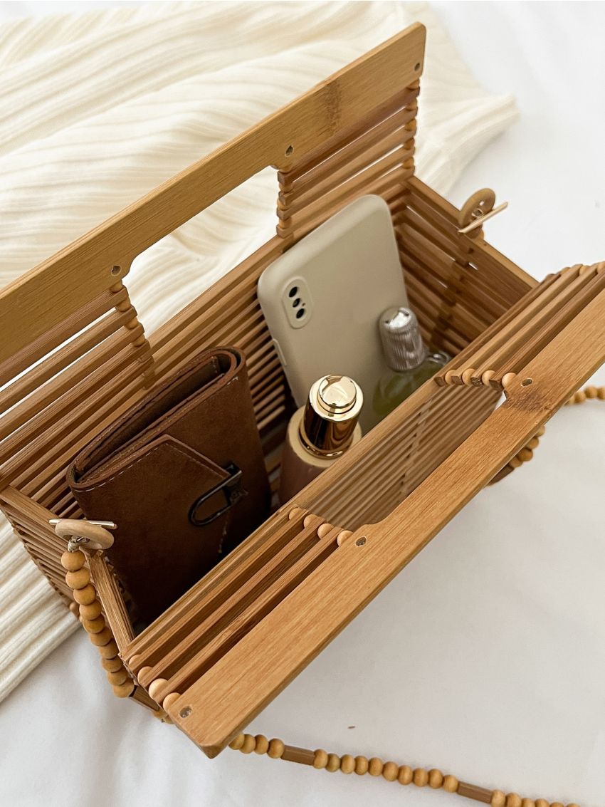 Hollow Out Design Chain Square Bag