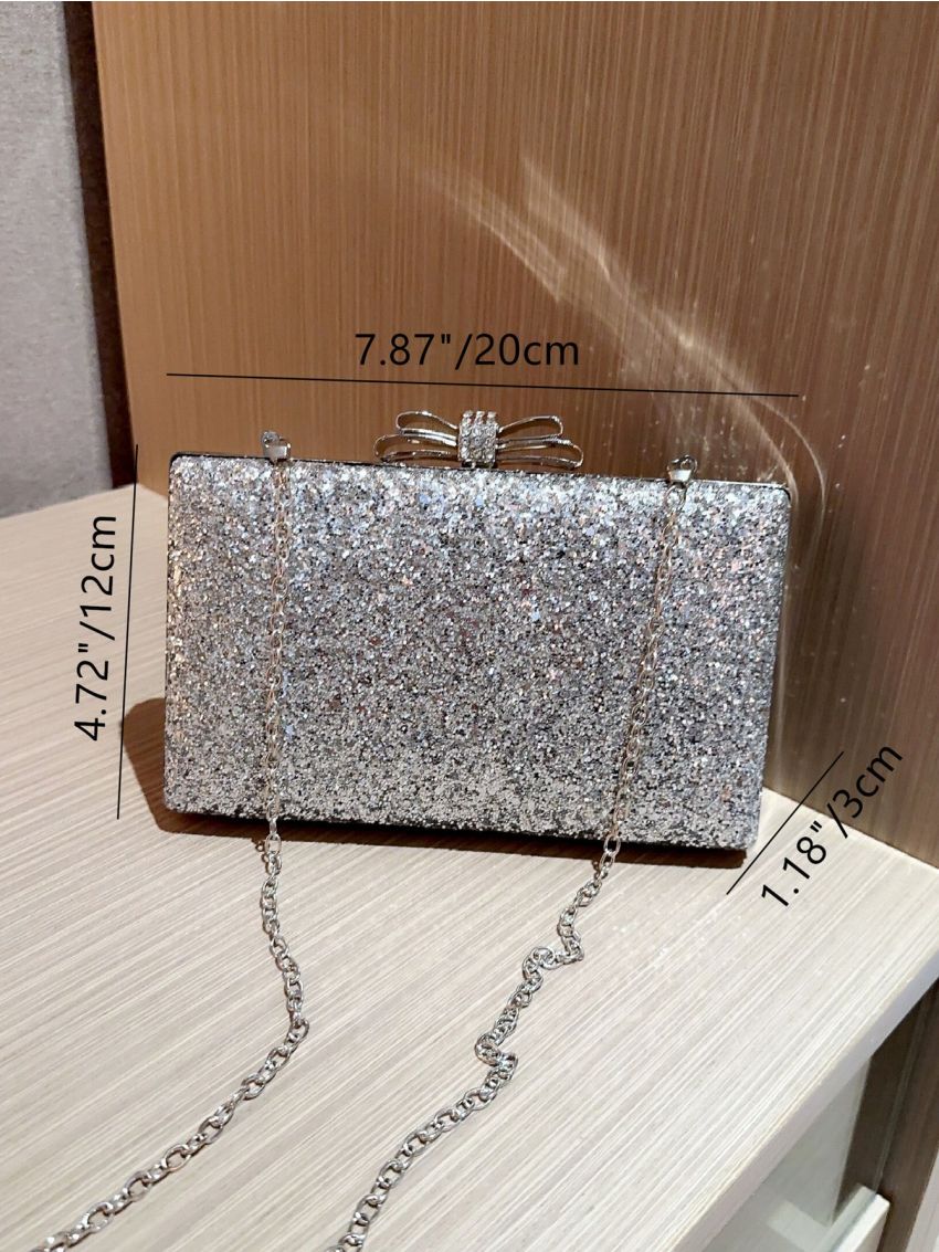 Mini Rhinestone Decor Box Bag