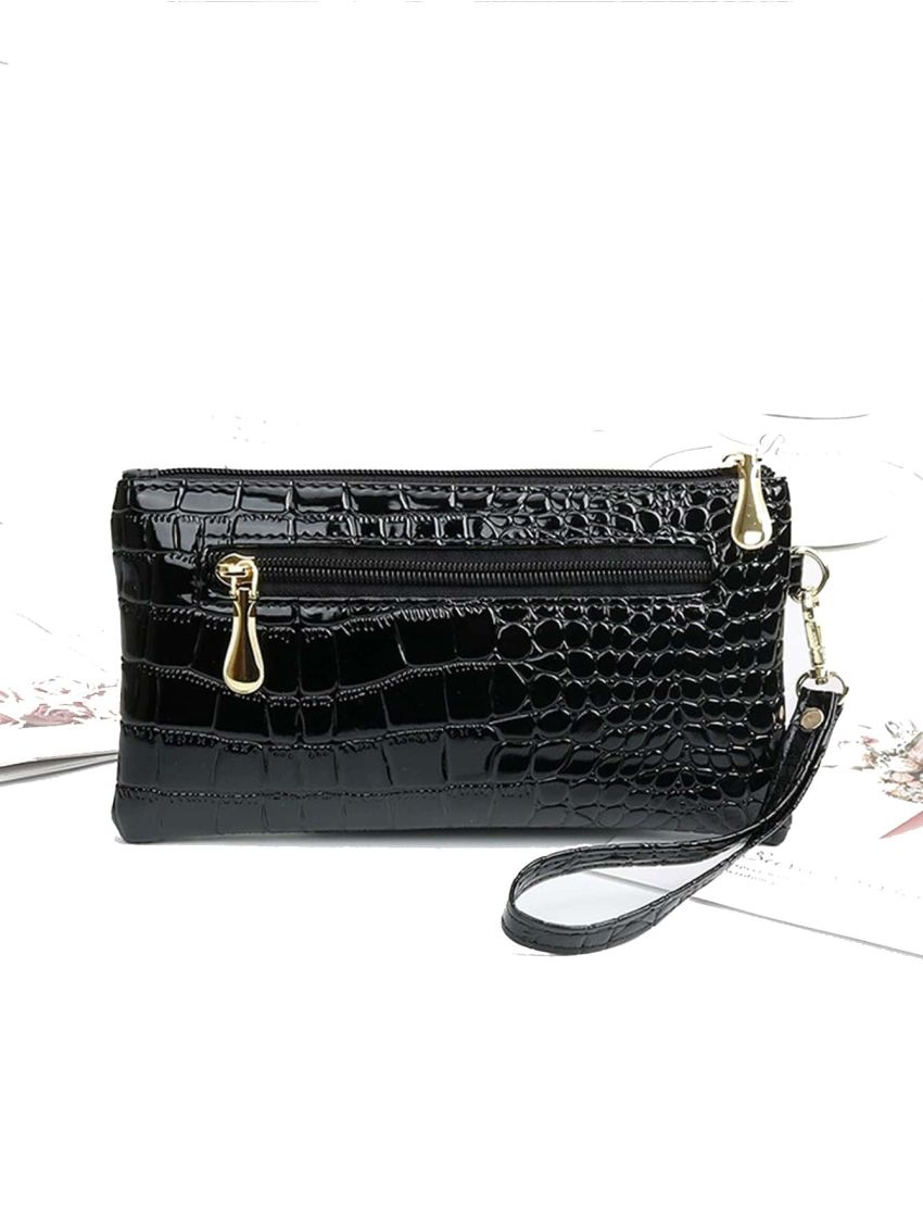 Crocodile Embossed Coin Purse