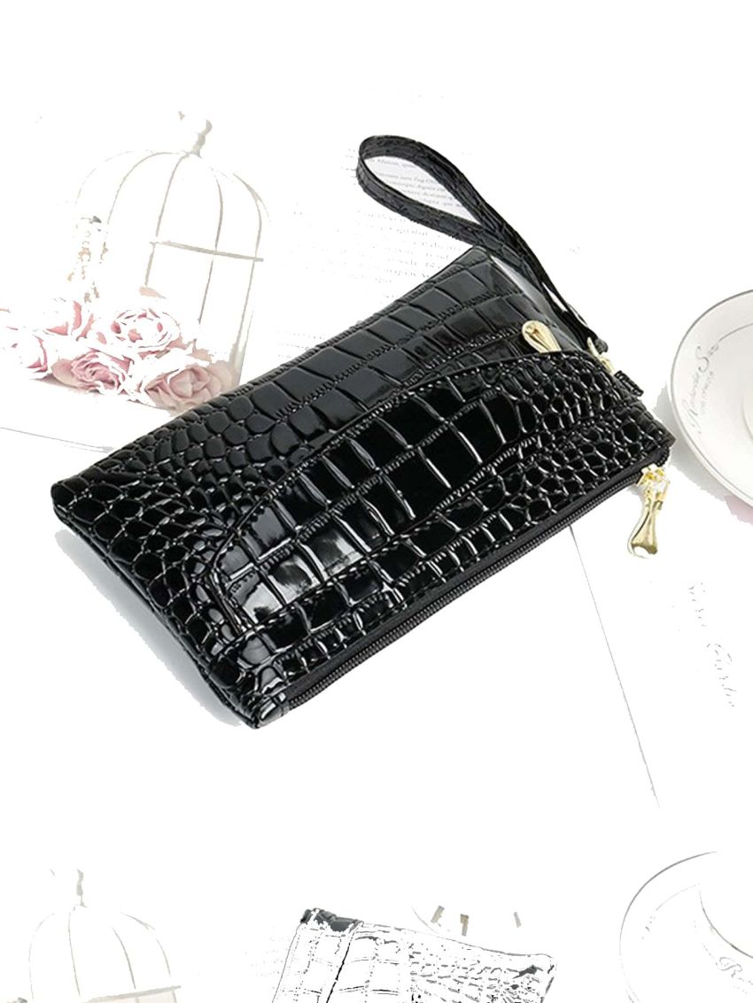 Crocodile Embossed Coin Purse