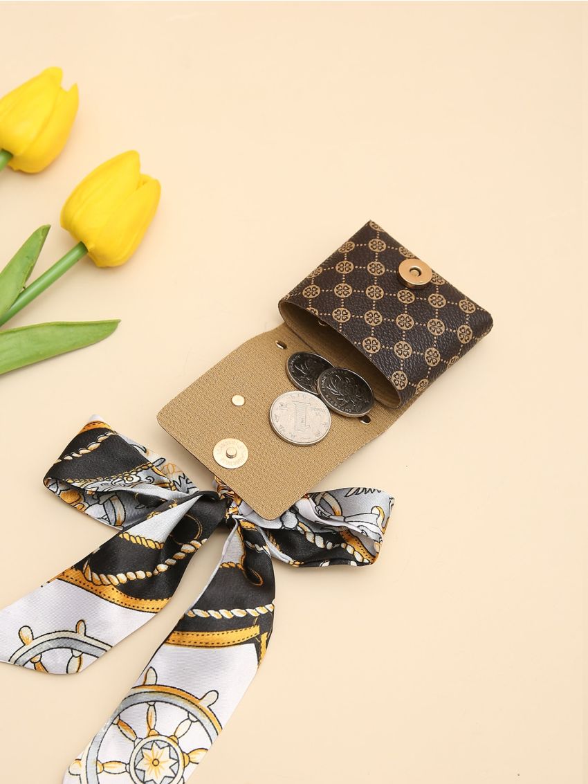 Mini Twilly Scarf Decor Bag Charm Car Pendant Phone Ornament Keychain