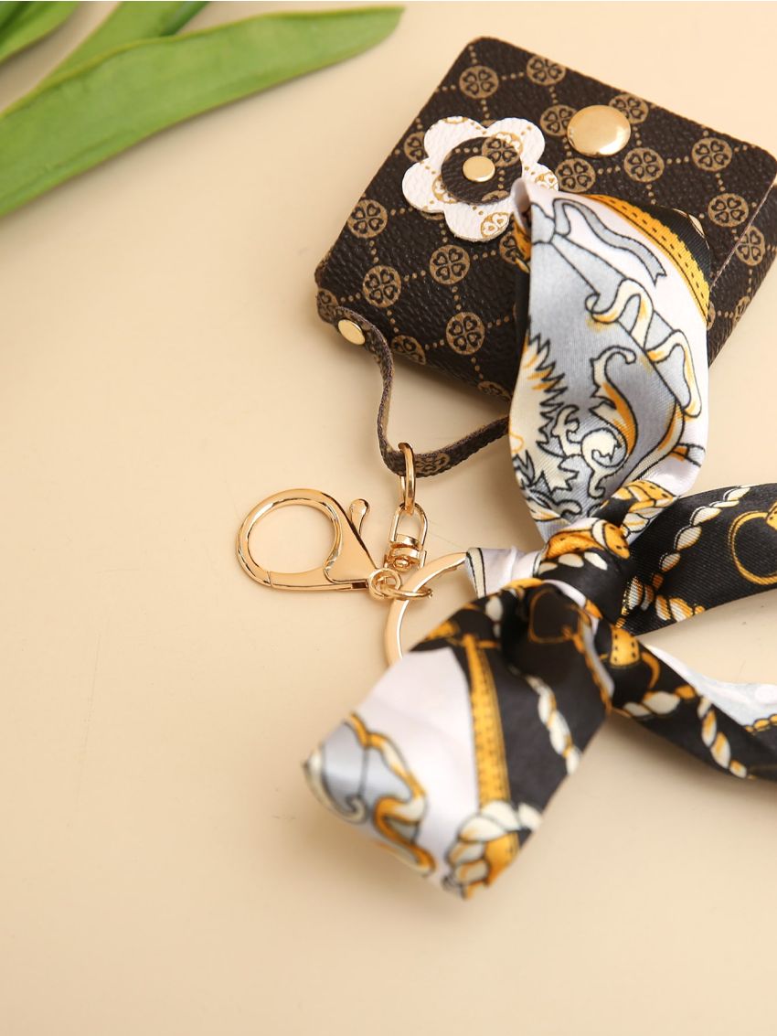 Mini Twilly Scarf Decor Bag Charm Car Pendant Phone Ornament Keychain