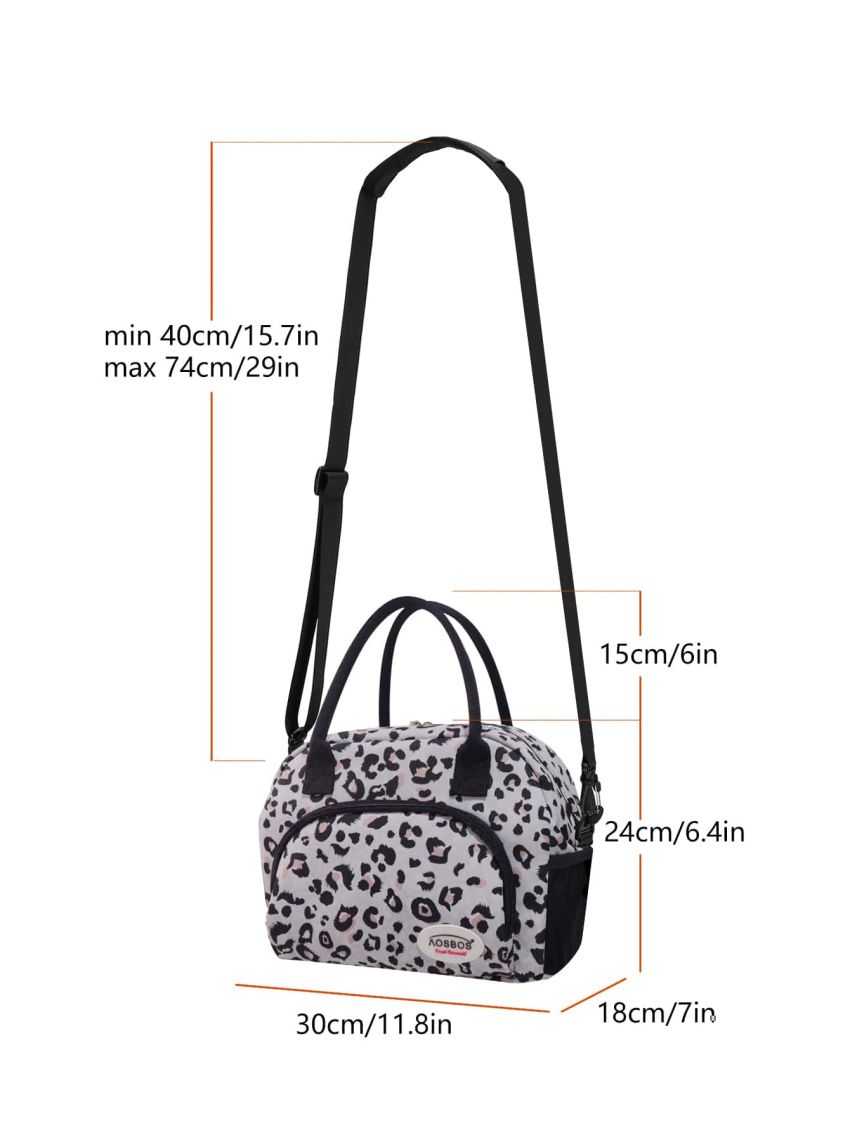 Lunch Bag Fashion Canvas Portable Cooler Thermal Insulated Food Bag Picnic Lunch Box Bag