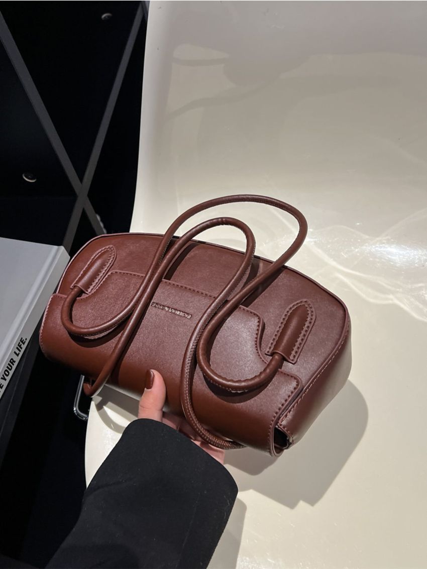 Letter Graphic Shoulder Bag Flap Novelty Bag