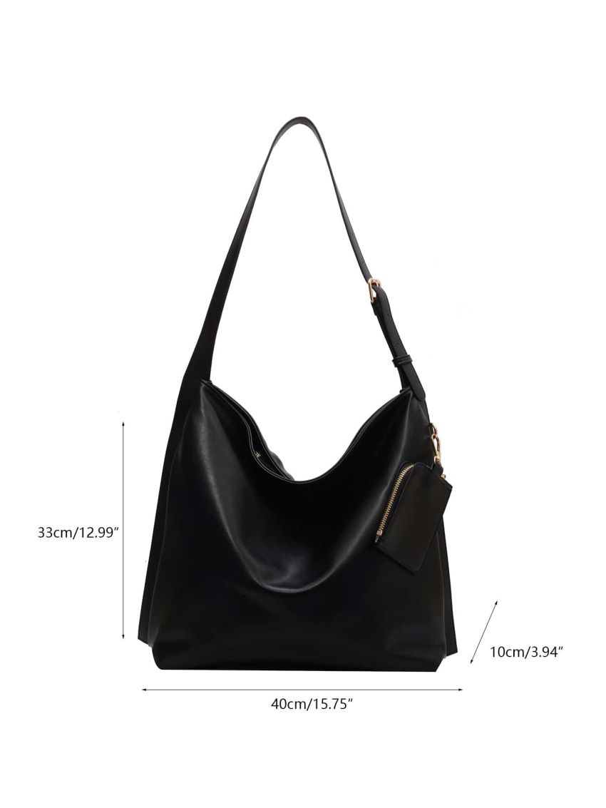 Minimalist Hobo Bag With Coin Purse