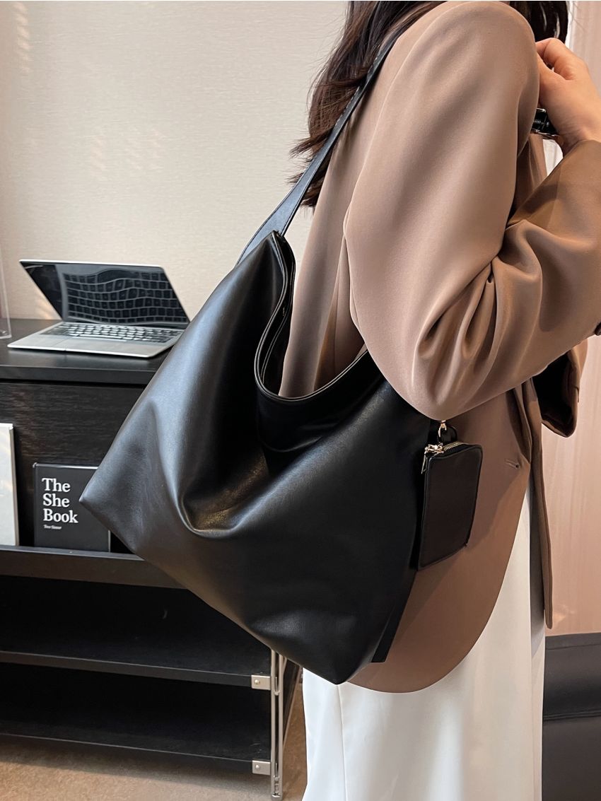 Minimalist Hobo Bag With Coin Purse