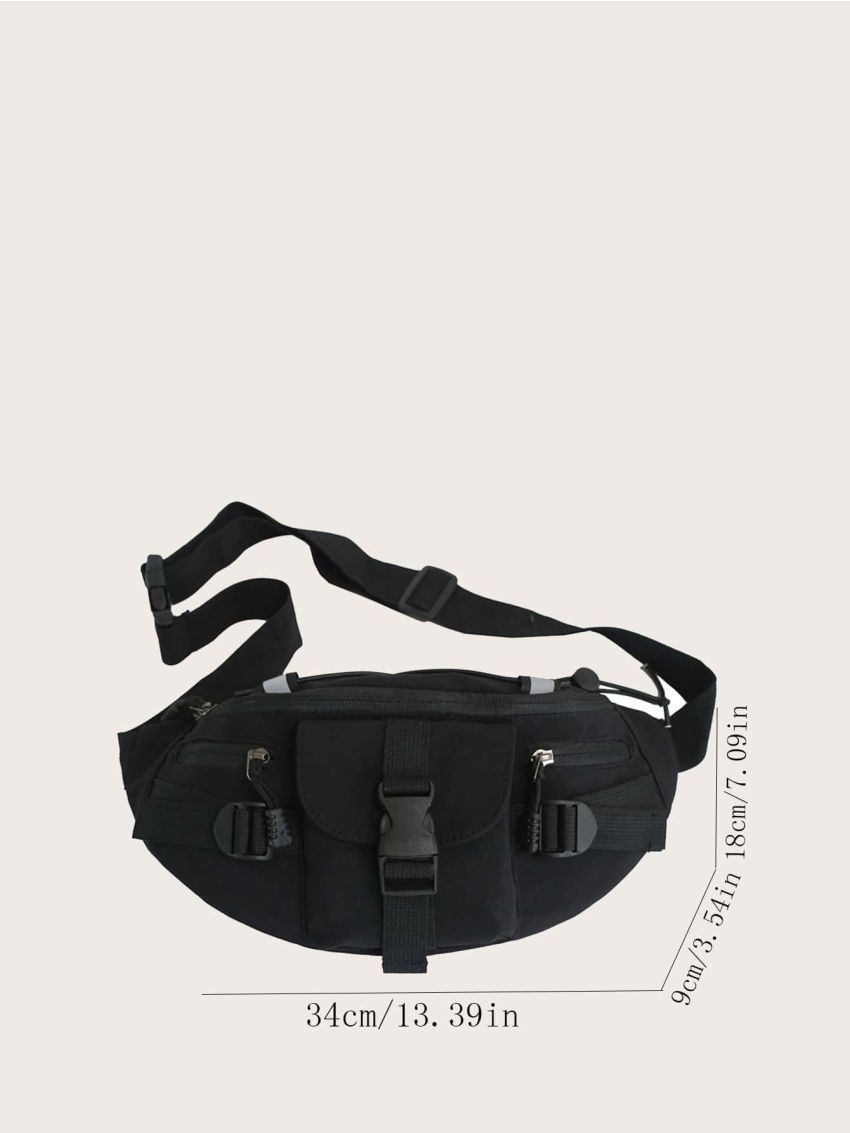 Minimalist Buckle Decor Fanny Pack
