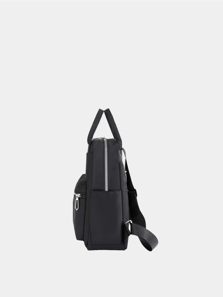 Letter Patch Decor Functional Backpack