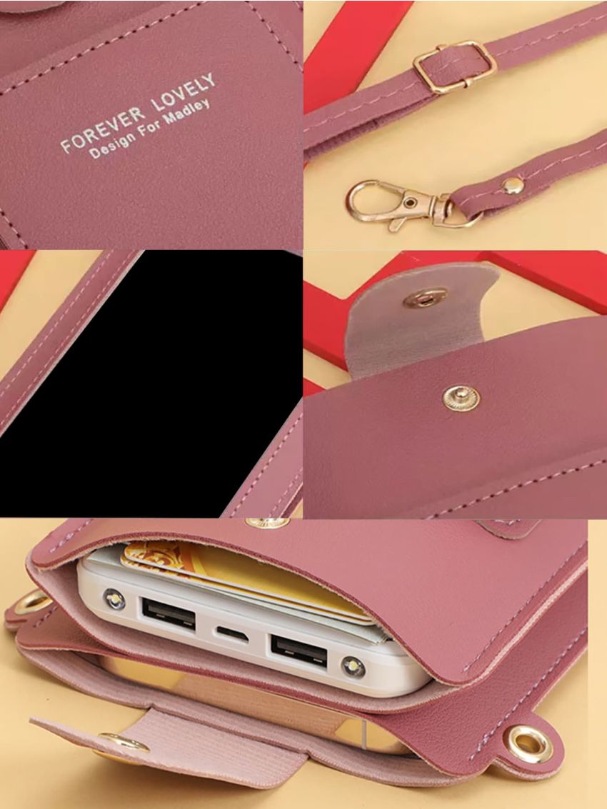 Crossbody Mobile Phone Cover Women Bag Universal Model Organizer Cell Pocket Touch Screen Case Wallet