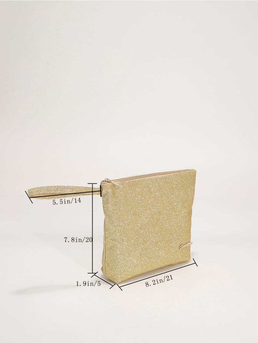 Glitter Square Bag Letter Decor For Party Prom Club