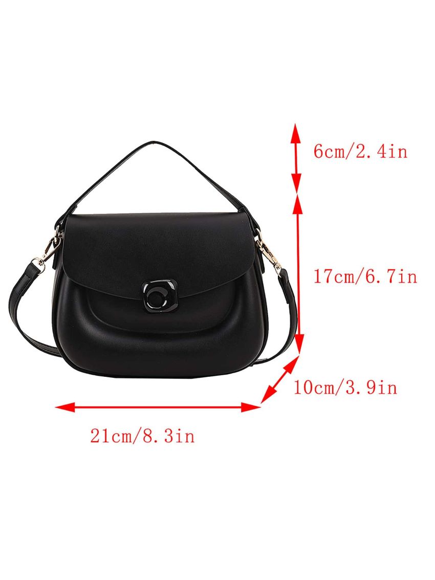 Minimalist Satchel Flap Saddle Bag