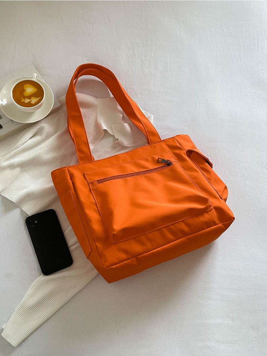 Small Shopper Bag Double Handle For Daily Outing